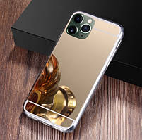 Дзеркальний золотий силіконовий чохол iphone 14Plus 6.7 дюйма