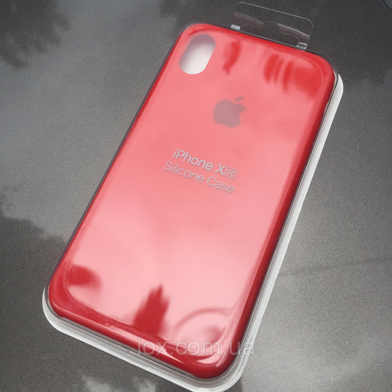 Червоний Silicone Case для iphone ХR в упаковці силікон+мікрофібра