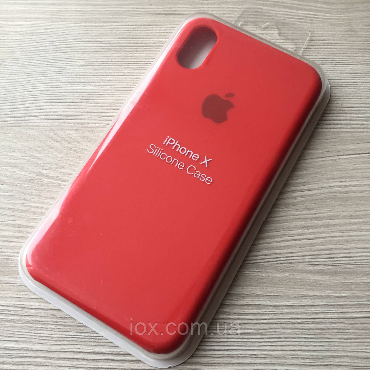 Червоний Silicone Case для iphone Х/XS в упаковці
