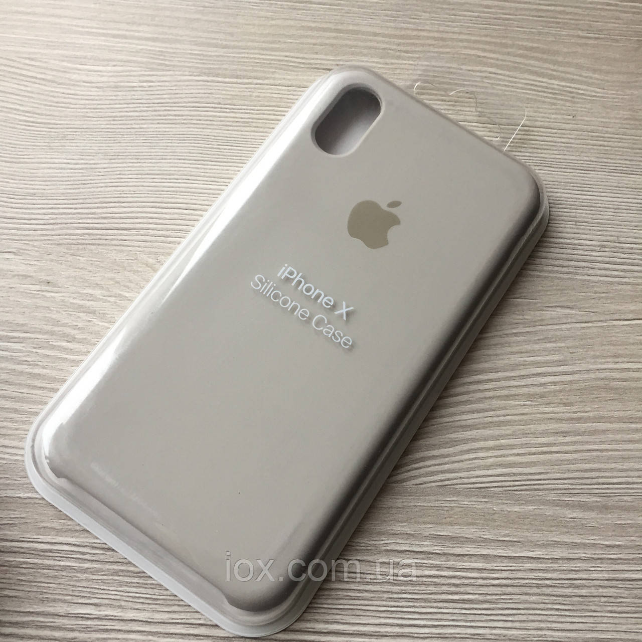 Бежевий Silicone Case для iphone Х/XS в упаковці