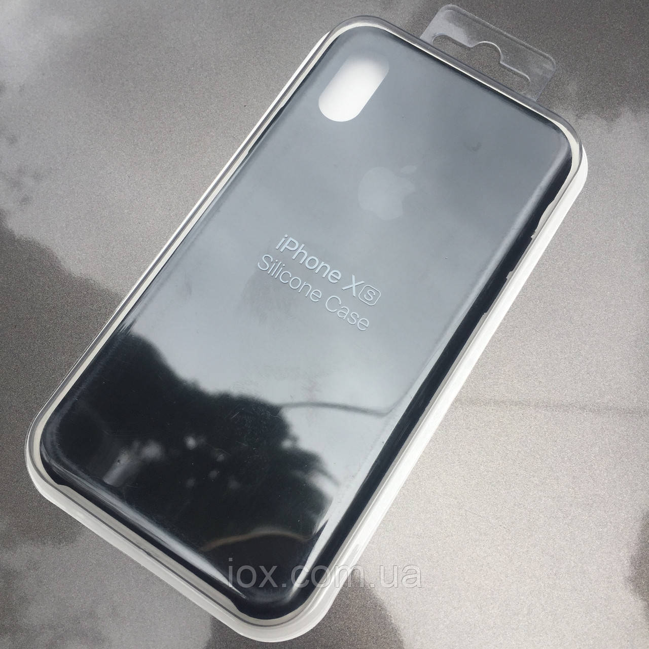 Чорний Silicone Case для iphone Х/XS в упаковці