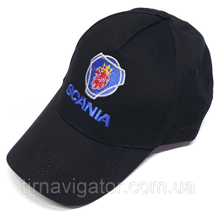Кепка літня SCANIA (чорна) вишивка