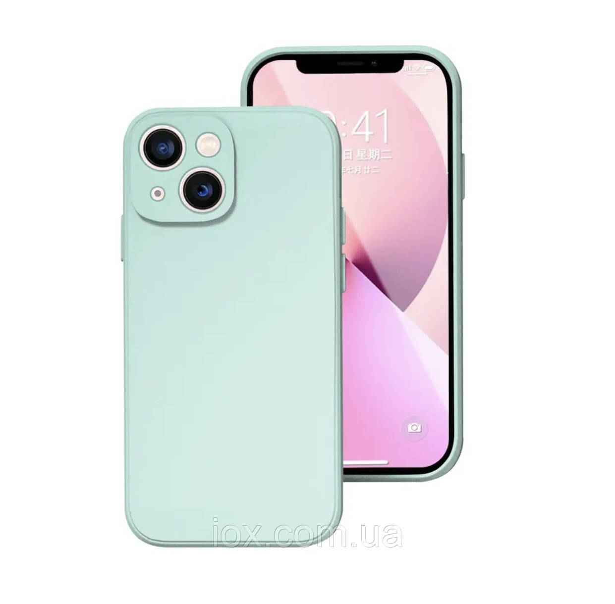 Ментоловий силіковий фірмовий чохол для iphone 13
