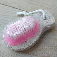 Пемза для педикюру зі щіткою 95*55 мм Рожевий (KG-10389), фото 4