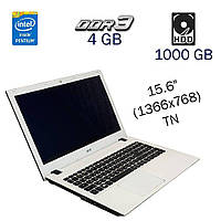 Нетбук Acer E5-573T / 15.6" TN / Intel Pentium 3556U (2 ядра по 1.7GHz) / 4GB DDR3 / 1000GB HDD / HD Graphics