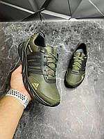 Кросівки чоловічі шкіряні Adidas Climacool Olive-Black