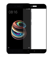 Захисне чорне скло 2.5 D Full Glue Xiaomi Mi 5X/A1