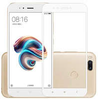 Захисне біле скло 2.5 D Full Glue Xiaomi Mi A2/6X