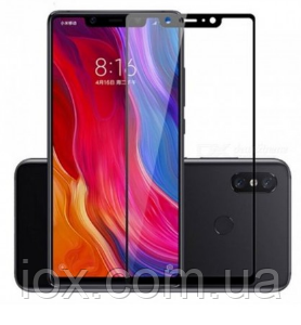 Захисне чорне скло 2.5 D Full Glue Xiaomi Mi 8