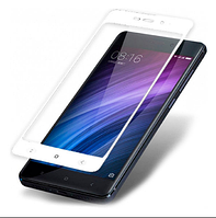 Захисне біле скло 2.5 D Full Glue Xiaomi Redmi 4a