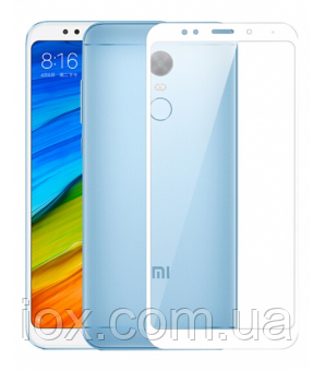 Захисне біле скло 2.5 D Full Glue Xiaomi Redmi 5+