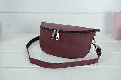 Шкіряна сумка Дженіфер, натуральна шкіра Grand, колір Бордо