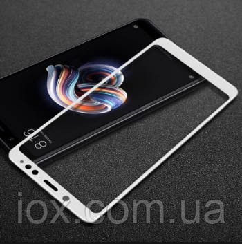 Захисне біле скло 2.5 D Full Glue Xiaomi Redmi Note 5a