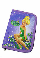 Пенал школьный Disney Fairies 1 отделение, 2 отворота без наполнения 20*13,5*4см фиолетовый 930517