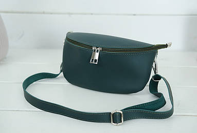 Шкіряна сумка Дженіфер, натуральна шкіра Grand, колір Зелений