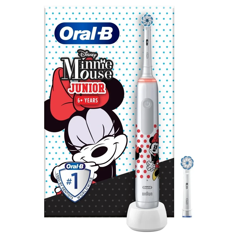 Електрична зубна щітка дитяча Braun Oral B D505 PRO 3 3000 Kids Minnie Mouse з двома насадками