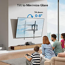 Настінне кріплення Pipishell Tilt TV для більшості плоских або вигнутих телевізорів із ді, Amazon, Німеччина, фото 5
