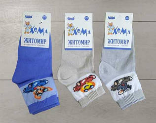 Шкарпетки для хлопчика демісезонні середні, Тварини, Майстер (розмір 12-14)