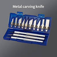 Набір ножів для різьблення по дереву скальпелі 13 штук