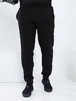 Зимние теплые мужские брюки-штаны на резинке Качественная турецкая трехнить на флисе :48,50,52,54 Цвет Черный