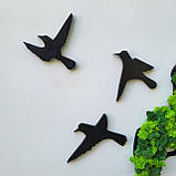 Панно дерево життя з моху на стіну з пташками від 40 см., фото 4