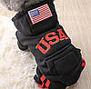 Спортивний костюм комбінезон для собак Pet Style "USA" Чорний XS, фото 3