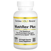 Комплекс грибов California GOLD Nutrition, Fungiology "MushRex Plus" (120 капсул)