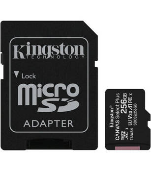 Карта пам'яті Kingston MicroSD 256GB A1 Canvas Select Plus class 10 (SDCS2/256GB)