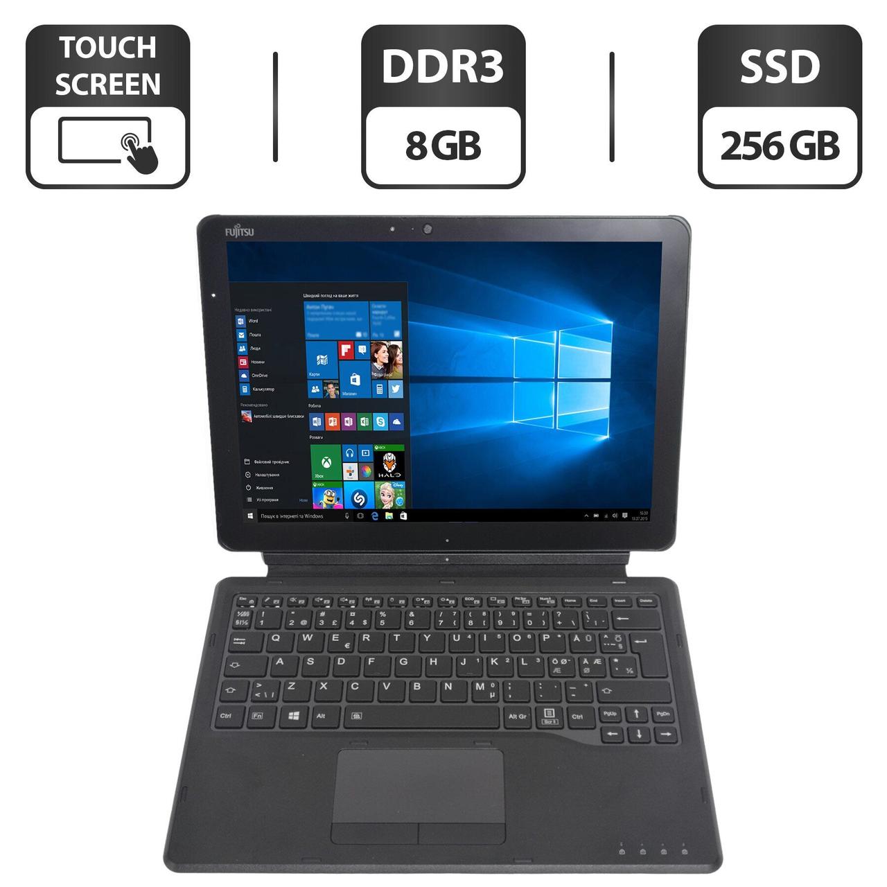 Ноутбук-трансформер Fujitsu Tablet Stylistic V727 / 12.5" IPS Touch / Core i5-7Y57 (2(4) ядра по 1.2-3.3GHz) / - фото 1 - id-p1925227661