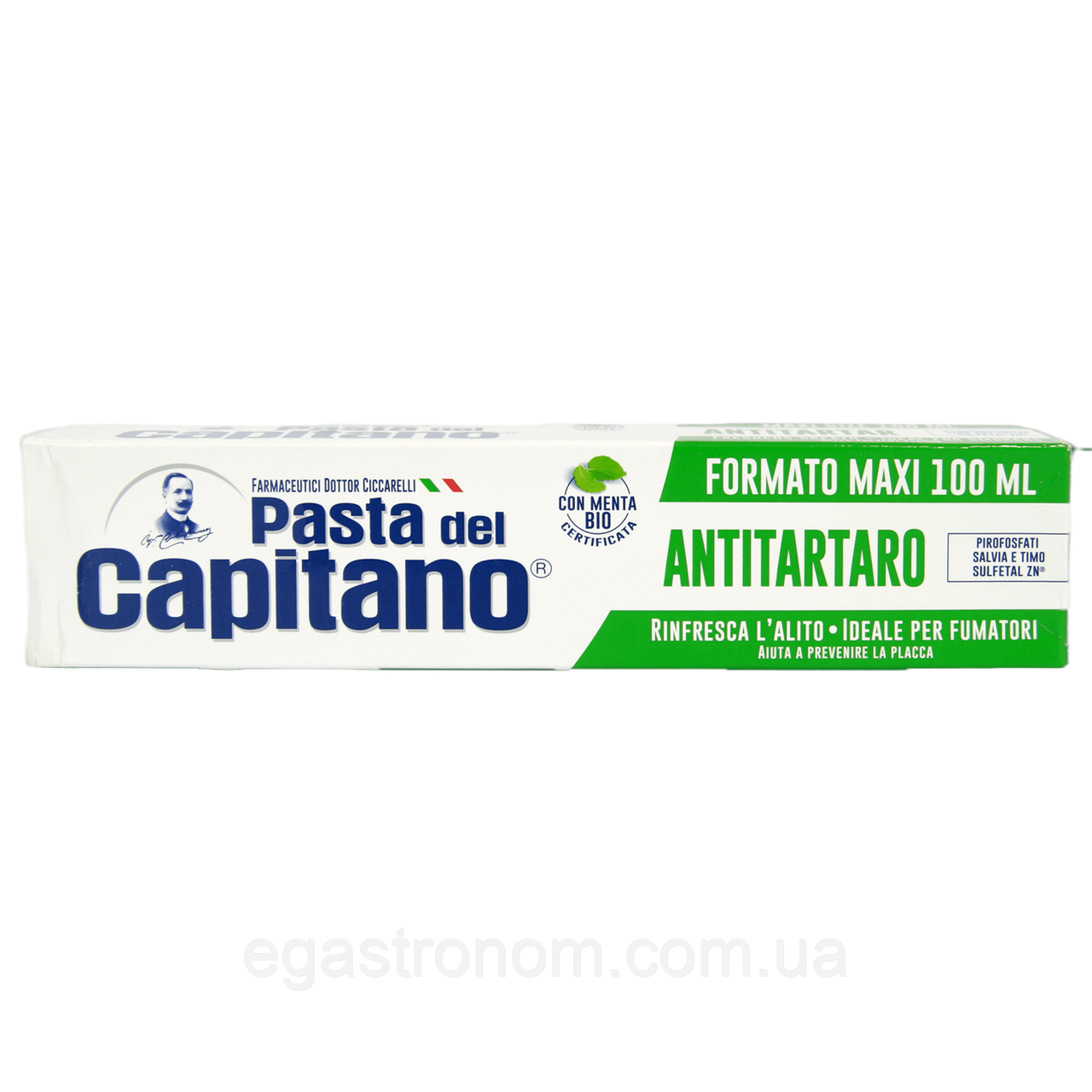 Зубна паста проти зубного каменю Капітано Pasta del Capitano antitartaro 100ml 12шт/ящ (Код: 00-00011417)