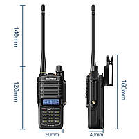 Рація Baofeng BF-9R Plus 7W Вологозахищена радіостанція Baofeng BF-9R+ IP67 (БЕЗ ГАРНІТУРИ), фото 2