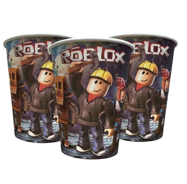 Склянки одноразові паперові Роблус Roblox