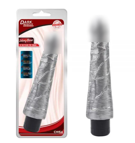 Сріблястий мультишвидкісний вібратор Johnny Boner, фото 1