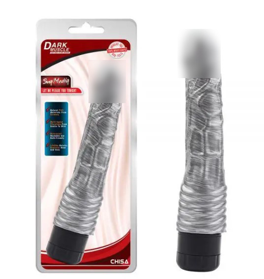 Сріблястий мультишвидкісний вібратор Suq Madiq, фото 1