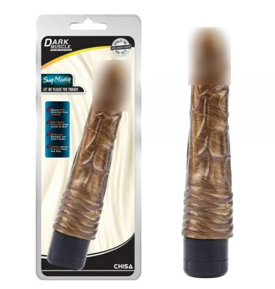 Золотистий мультишвидкісний вібратор Suq Madiq, фото 1