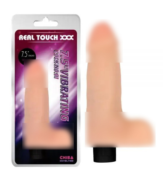 Мультишвидкісний вібратор із мошок 7.5 Vibrating Cock No.01, фото 1