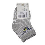 Шкарпетки дитячі високі бавовняні з принтом з силіконовою підошвою Фенна р. 0-6 міс, фото 4