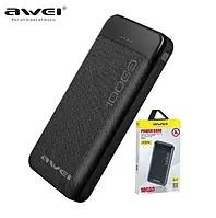 Повербанк Awei P37K 10000 mAh, портативное зарядное устройство, Power bank с индикатором заряда