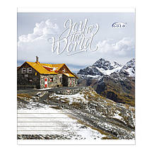 Зошит 18 аркушів клітинка "Бріск"/ Нейтральний мікс, фото 5