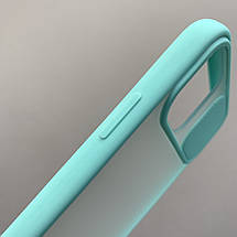 Чохол для Apple iPhone 11 Pro Max матовий із закритою камерою чохол на телефон айфон 11 про макс бірюзовий cur, фото 3