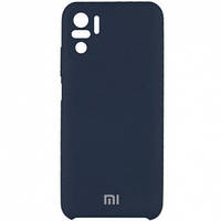 Чохол Silicone Cover Full Camera (AAA) для Xiaomi Redmi Note 10 / Note 10s (Синій / Midnight blue) 48213