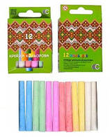 Набор цветных мелков, 6 цв. (тонкие круглые)