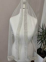 Шаль церковна Хвиля 150 x 40 см Косинка для вінчання Церковна шаль з декором