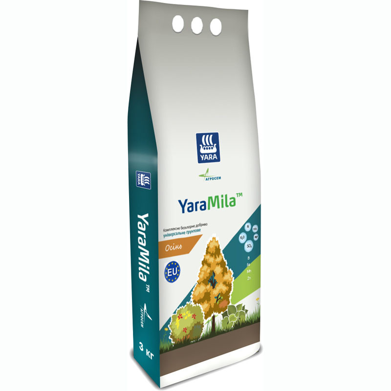 Добриво безхлорне ґрунтове Осінь YaraMila, 3 кг