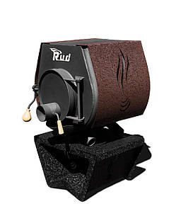 Опалювальна піч Rud Pyrotron Кантрі 00 з варильною поверхнею до 40 м2 Скло + обшивка + підставка