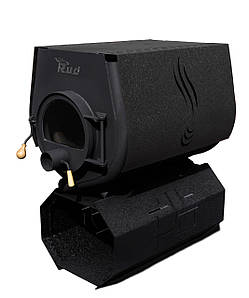 Опалювальна піч Rud Pyrotron Кантрі 03 із варильною поверхнею до 240 м2 Скло + Обшивка декоративна (чорна)