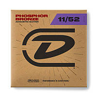 Струны для акустической гитары DUNLOP DAP1152 PHOSPHOR BRONZE ACOUSTIC GUITAR STRINGS (11-52)