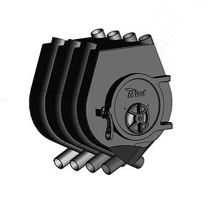 Опалювальна піч Pyrotron Кантрі тип 00 з варильною поверхнею та чавунними дверцятами.