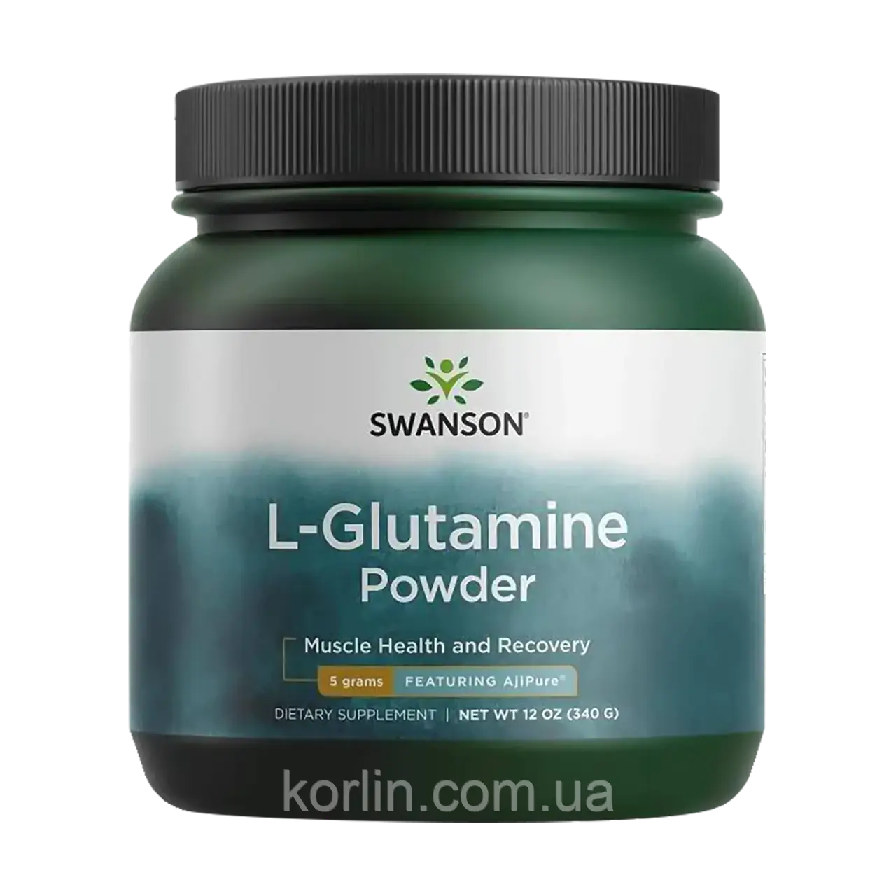 L — Глютамін порошок 340 г Swanson L-Glutamine Powder США Доставка з ЄС