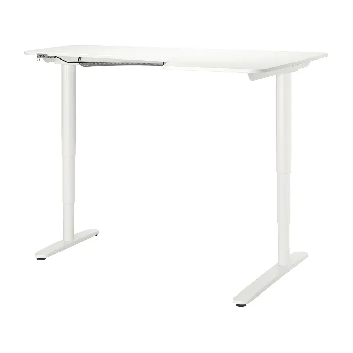 IKEA BEKANT(290.225.01), угловой стол справа/сидя/стоя, белый - фото 1 - id-p1925315505